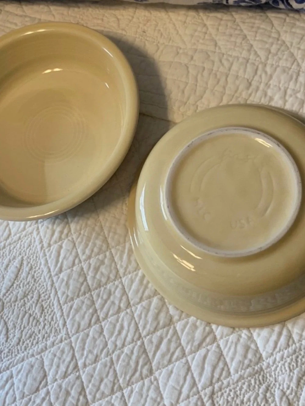 Fiesta Ware | Set of 2 Bowls | Yellow